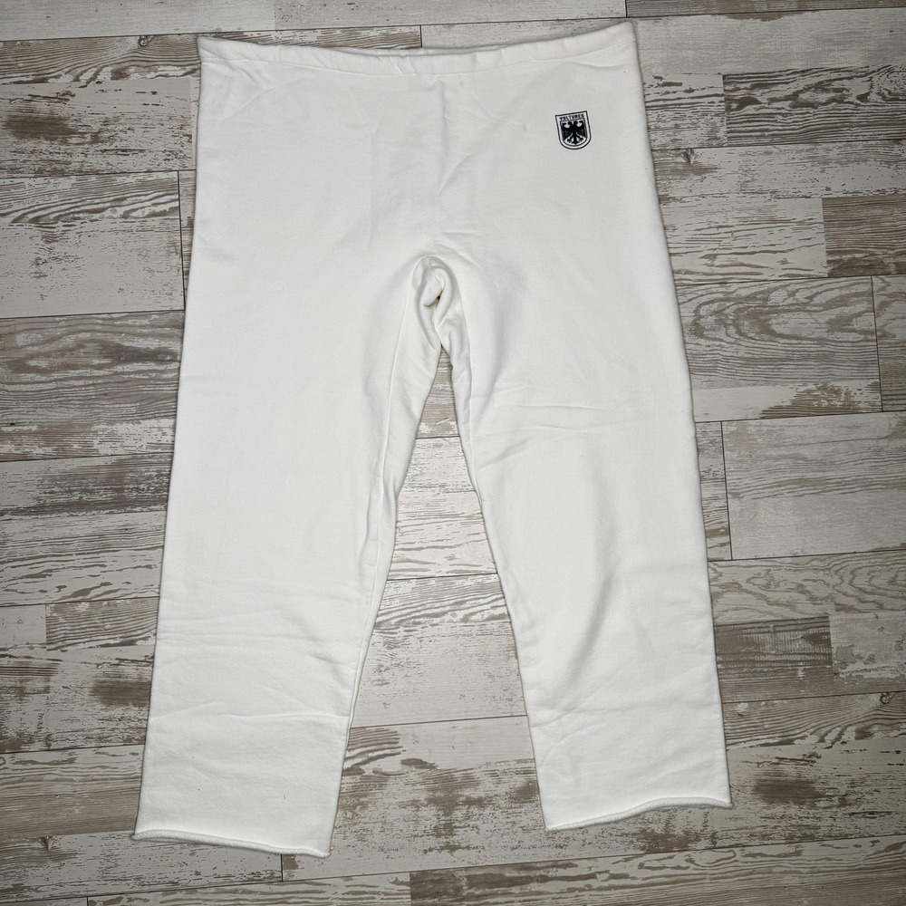 Vultures Pants Mens XL White Thermal Fleece Sweatpants Elastic Waist Casual